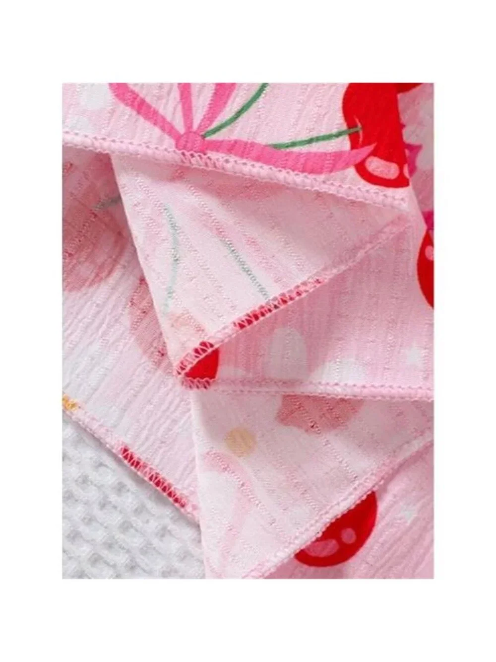 Children's Cherry Print Smocked Dress
